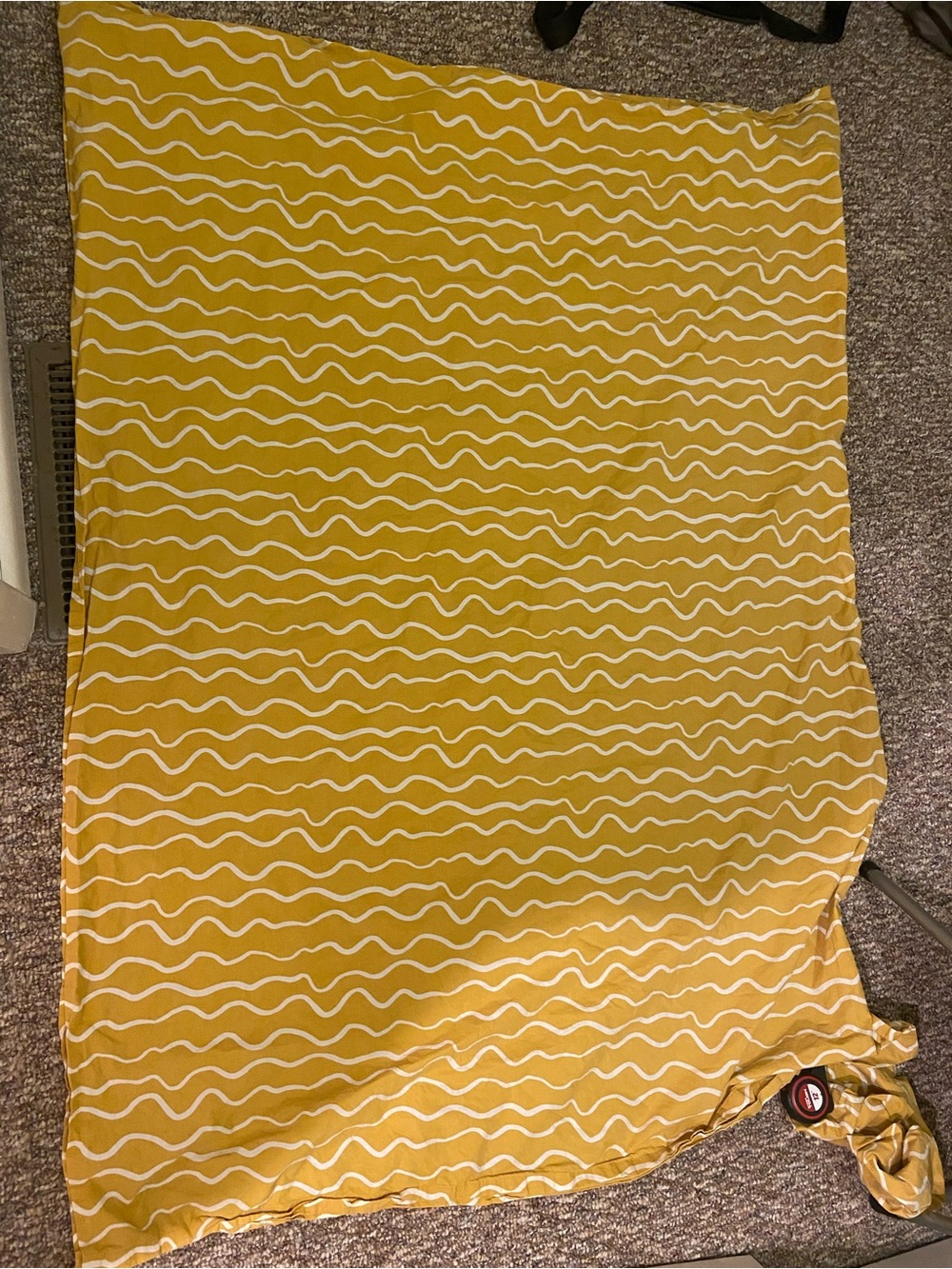 Crate & Barrel Toddler Flat Sheet & Case Yellow